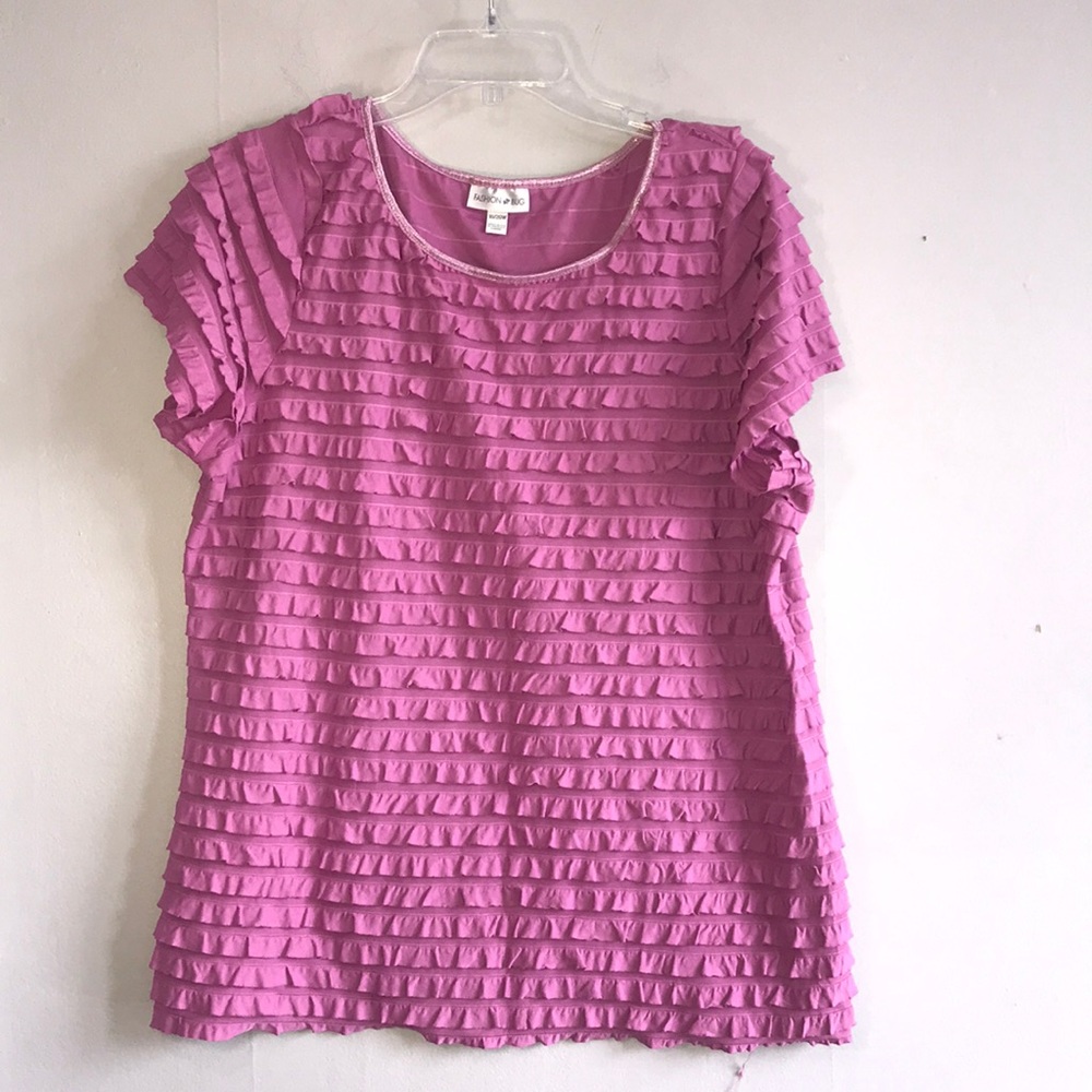 Fashion Bug Ruffled Top Size 18/20W